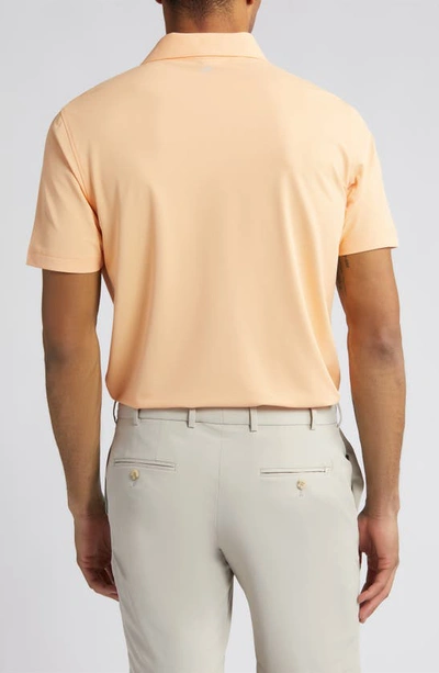Shop Peter Millar Crown Crafted Soul Performance Mesh Polo In Orange Sorbet