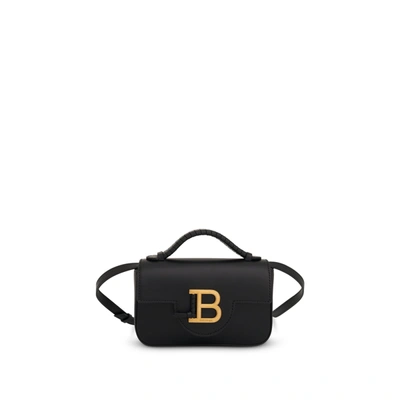 Shop Balmain B-buzz Calfskin Mini Shoulder Bag