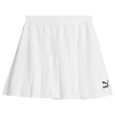 Shop Puma Womens  Classics Pleated Skirt In White