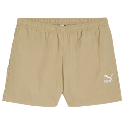 Shop Puma Womens  Classics A-line Shorts In Beige