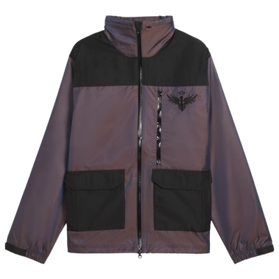 Shop Puma Mens  Melo Iridescent Woven Jacket In Purple