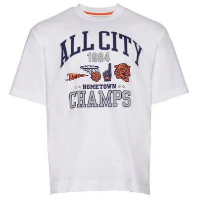 Shop All City By Just Don Mens  Home Team T-shirt In White/white