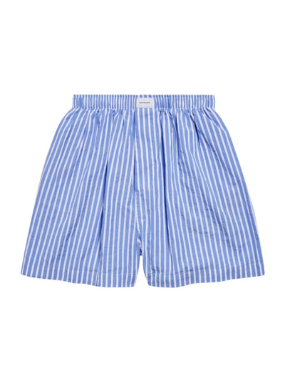 Shop Balenciaga Men's Pyjama Shorts In Blue