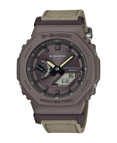 Shop G-shock Men's Analog Digital Brown Cloth Watch, 45.5mm, Gab2100ct-5a