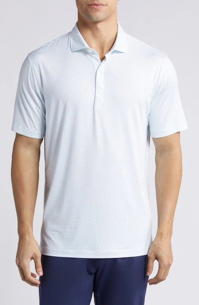 Shop Johnnie-o Kelso Microprint Performance Golf Polo In Jungle