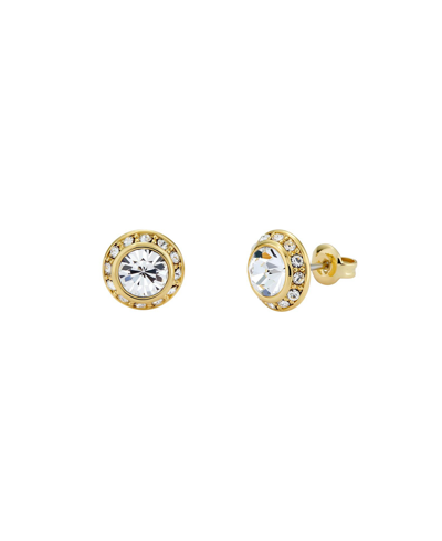 Shop Ted Baker Soletia: Solitaire Sparkle Crystal Stud Earrings In Gold