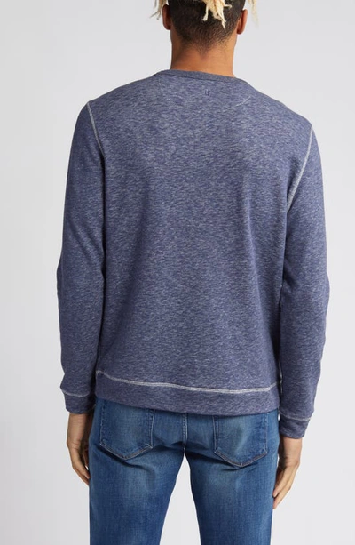 Shop Johnnie-o Nathan Crewneck Sweater In Wake