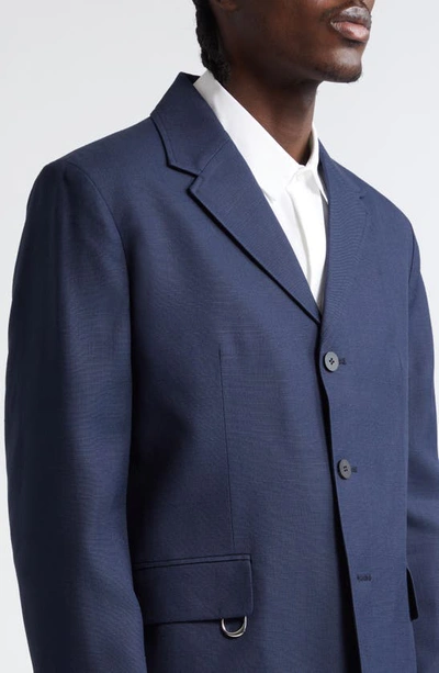 Jacquemus Single-breasted Blazer In Dark Navy