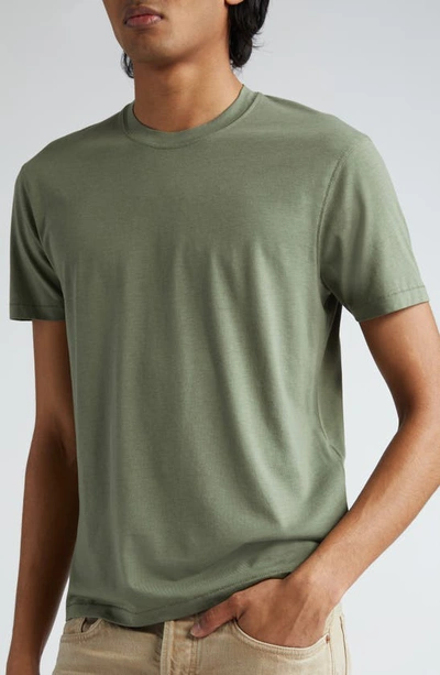 Tom Ford Cotton Jersey Crewneck T-shirt In Pale Army