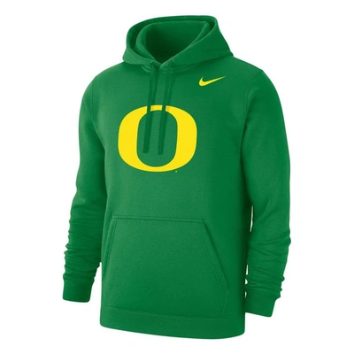 Shop Nike Green Oregon Ducks Primary Logo Club Pullover Hoodie