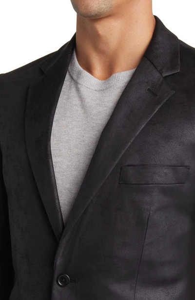 Daniel Hechter Norris Faux Suede Blazer In Black