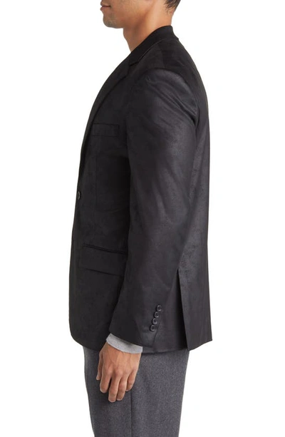 Shop Daniel Hechter Norris Faux Suede Blazer In Black