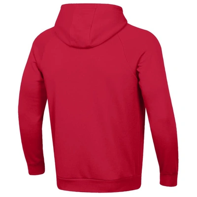 Shop Under Armour Red Maryland Terrapins Script All Day Raglan Pullover Hoodie