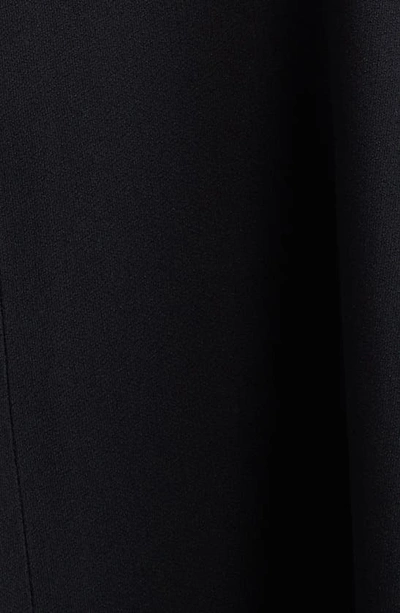 Shop Versace Barocco Lace Halter Neck Open Back Satin Cocktail Minidress In Black