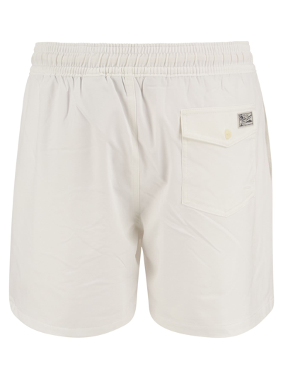 Polo Ralph Lauren Short En Velours Côtelé In White
