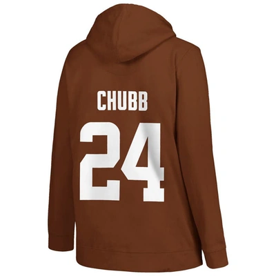 Shop Profile Nick Chubb Brown Cleveland Browns Plus Size Player Name & Number Pullover Hoodie