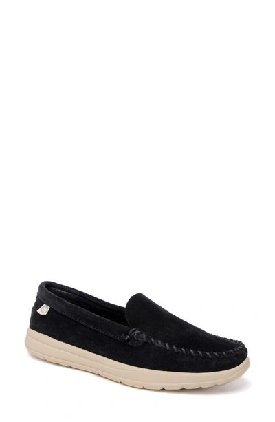 Shop Minnetonka Discover Classic Slip-on Sneaker In Black