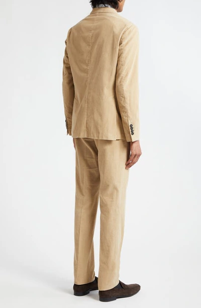 Massimo Alba Cotton Corduroy Suit In Desert
