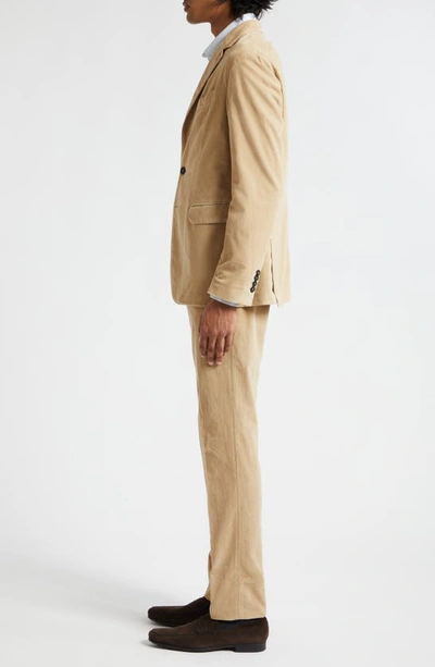 Massimo Alba Cotton Corduroy Suit In Desert
