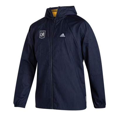Shop Adidas Originals Adidas Navy Lafc Primeblue Full-zip Jacket