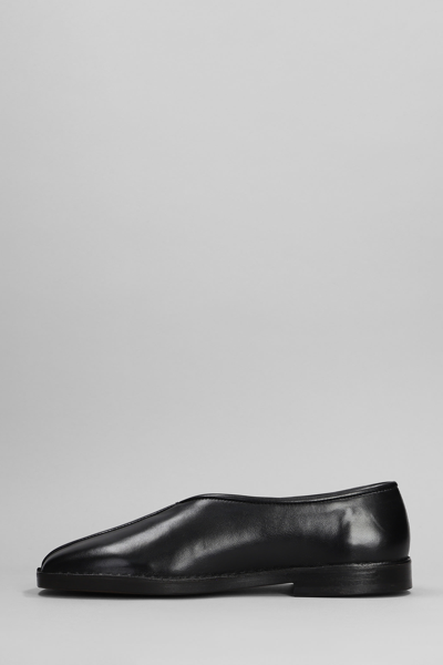 Shop Lemaire Loafers In Black Leather