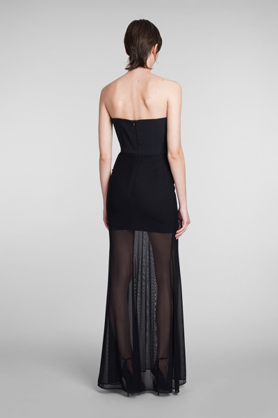 Shop David Koma Dress In Black Acrylic