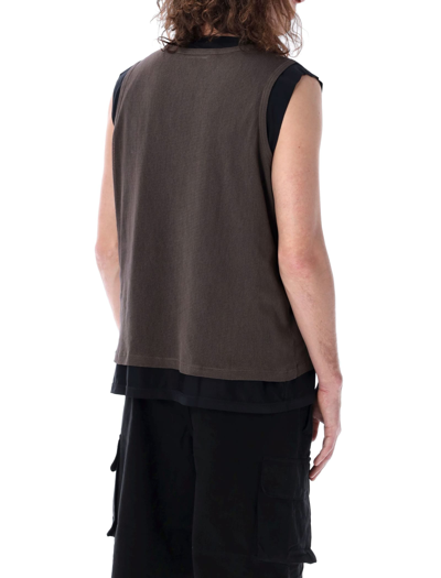 Shop Our Legacy Reversible Gravity Tank In Black Chocolate