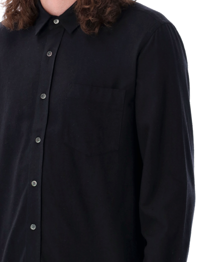 Shop Our Legacy Classic Shirt In Black Silk