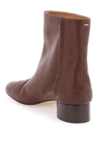Shop Maison Margiela Tabi Ankle Boots In Major Brown (brown)