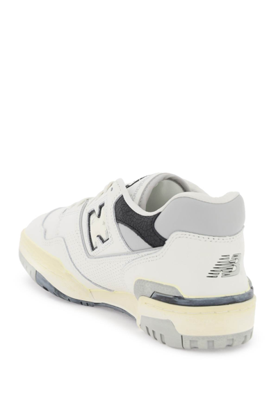 Shop New Balance Vintage-effect 550 Sneakers In Off White Grey (white)