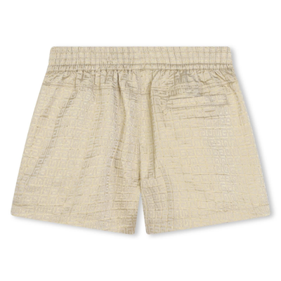Shop Givenchy Shorts With Monogram In Gold