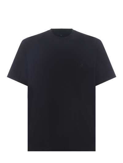 Shop Y-3 T-shirt  Relaxed Made Of Cotton In Nero