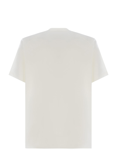 Shop Y-3 T-shirt  Relaxed Made Of Cotton In Off White