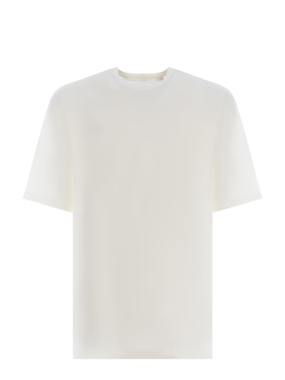 Shop Y-3 T-shirt  Boxy Made Of Cotton Jersey In Off White