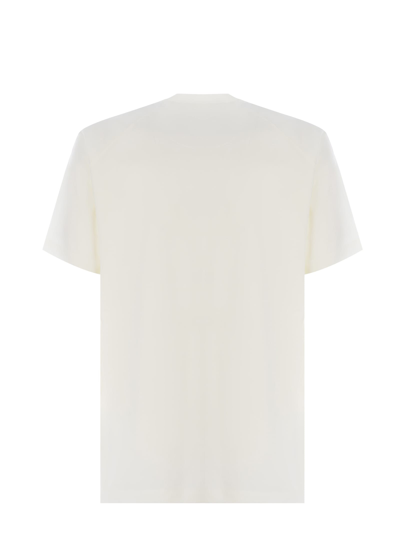 Shop Y-3 T-shirt  Graphic Made Of Cotton In Off White
