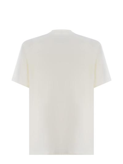Shop Y-3 T-shirt  Graphic Made Of Cotton Jersey In Off White