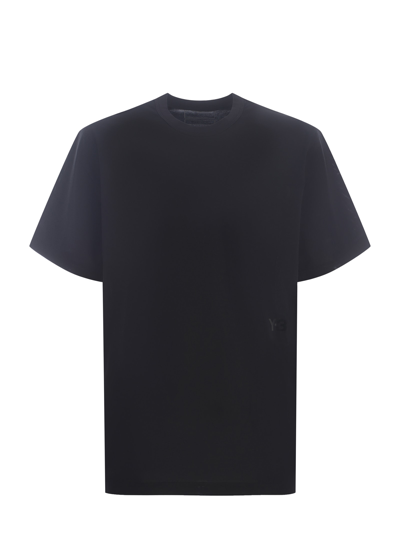 Shop Y-3 T-shirt  Premium Made Of Blend Cotton In Nero
