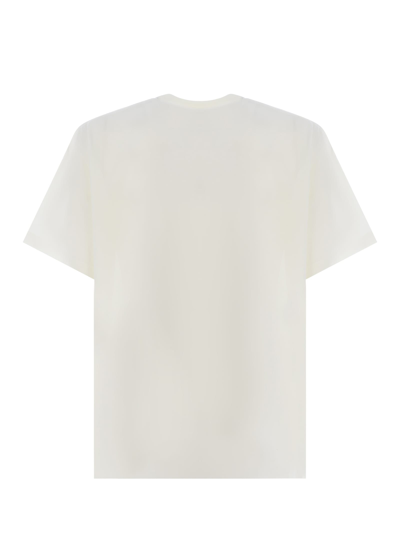 Shop Y-3 T-shirt  Premium Made Of Blend Cotton In Off White