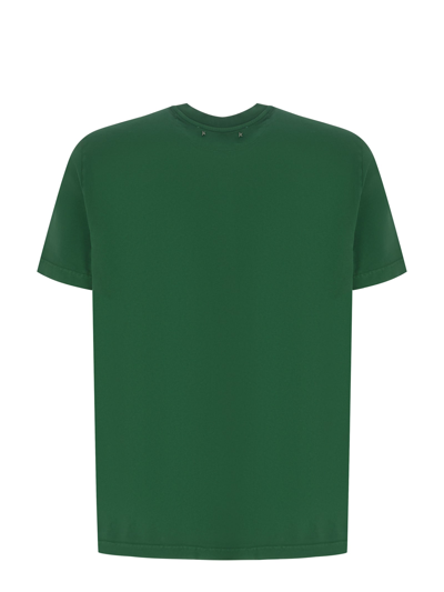 Shop Golden Goose T-shirt  Star Made Of Cotton In Verde