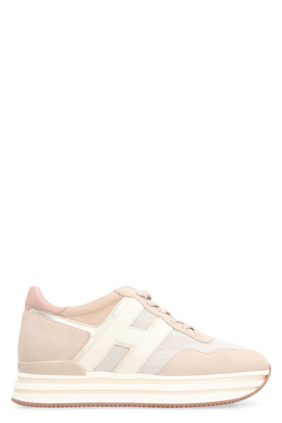 Shop Hogan Midi H222 Sneakers In Beige