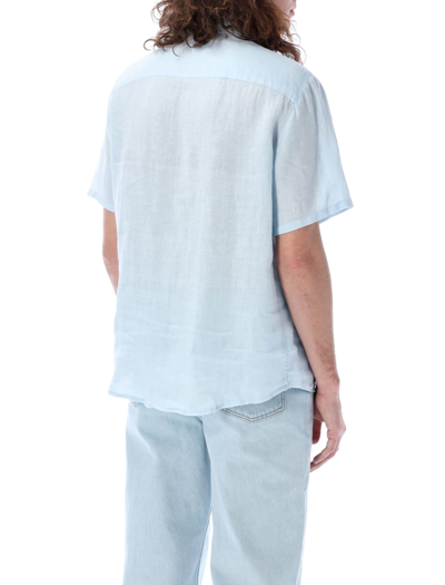 Shop Apc Bellini Shirt In Light Blue