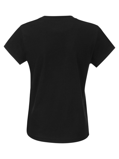 Shop Polo Ralph Lauren Crewneck Cotton T-shirt In Black
