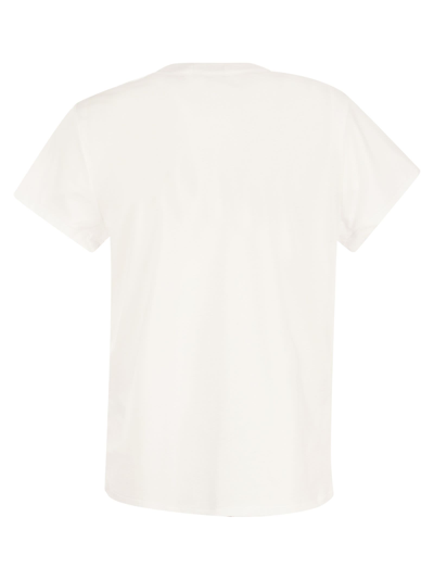 Shop Polo Ralph Lauren Crewneck Cotton T-shirt In White