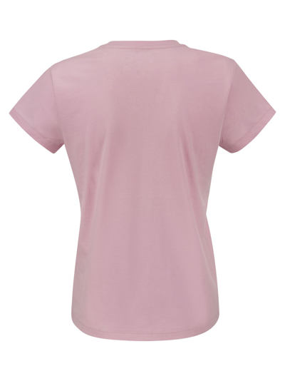 Shop Polo Ralph Lauren Crewneck Cotton T-shirt In Pink