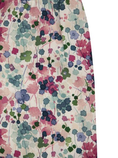 Shop Il Gufo Capri Trousers With Flower Print In Cyclamin
