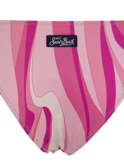 Mc2 Saint Barth Fancy Swim Briefs With Ties In Pink