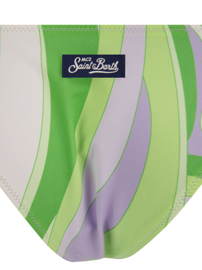 Mc2 Saint Barth Marielle Beachwear Multicolor In Green