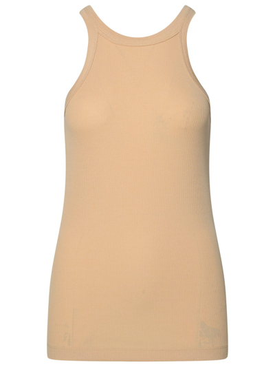 Shop Sportmax Nastie Tank Top In Silk Blend Nude