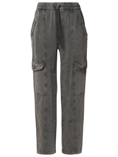 Shop Marant Etoile Peorana Grey Cotton Pants In Black