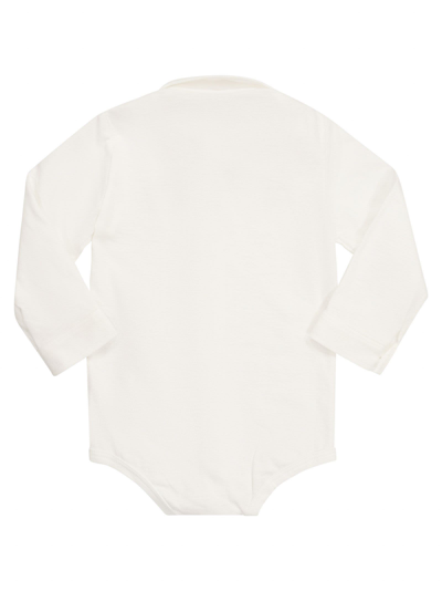 Shop Il Gufo Cotton Body Shirt In White